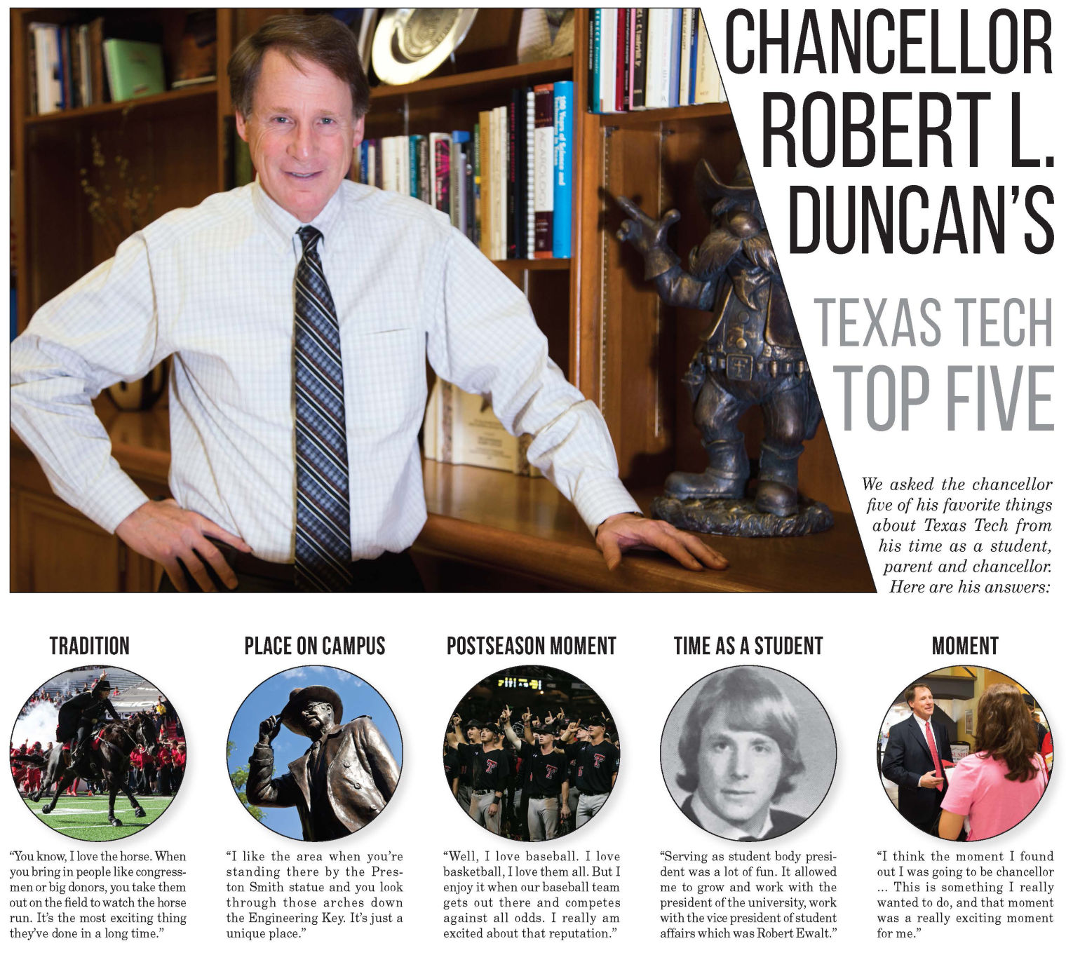 Chancellor Duncan's Top Five